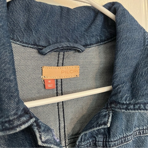 Anthropologie Pilcro Oversized Draped Denim Duster, size Medium - Picture 11 of 16